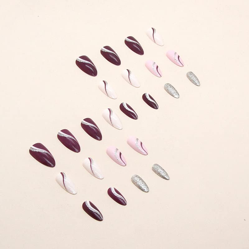 ?Maroon Acrylic Nail Ideas? - Image 5