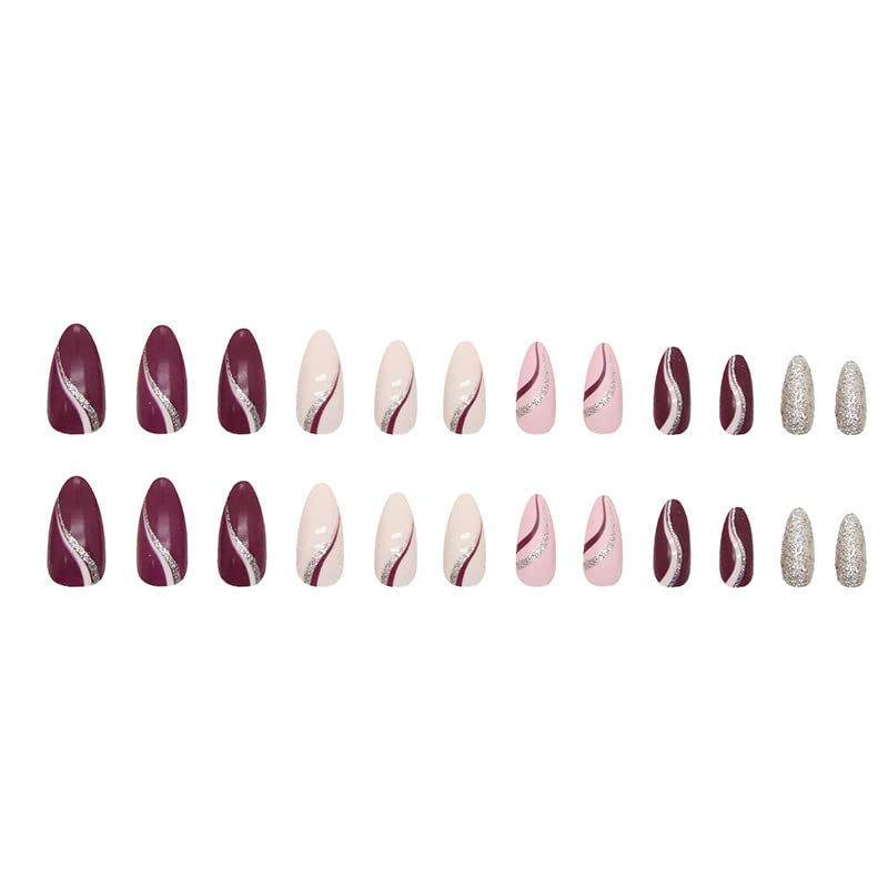 ?Maroon Acrylic Nail Ideas? - Image 3
