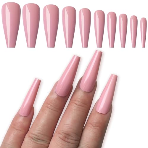 ?Maroon Coffin Acrylic Nails? - Image 6