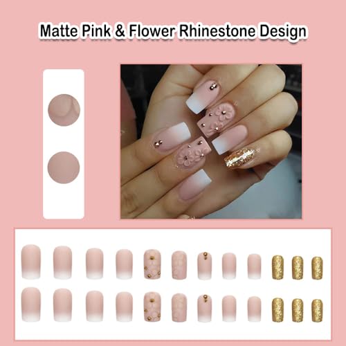 Matte Ombre Acrylic Nails - Image 2