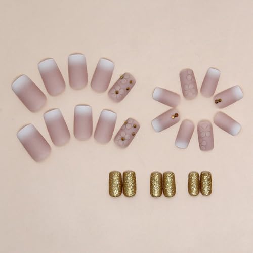 Matte Ombre Acrylic Nails - Image 3