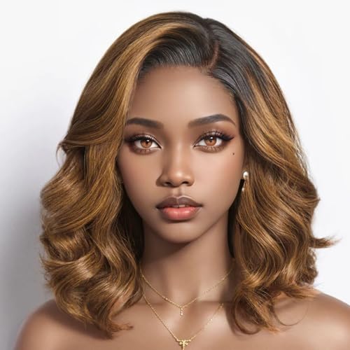 Medium Length Human Hair Wig