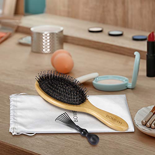 Natural bristle hair brush made from pig hair. - Image 9