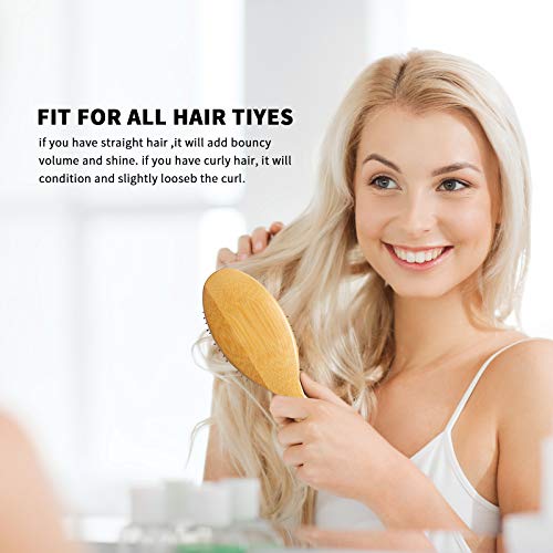 Natural bristle hair brush made from pig hair. - Image 4