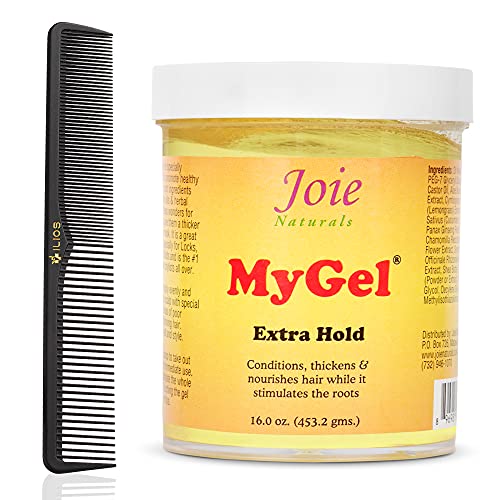 Natural hair gel made with herbal ingredients.