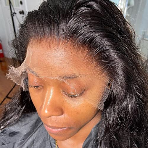 ?Natural Human Hair Wig with Invisible Lace Front?