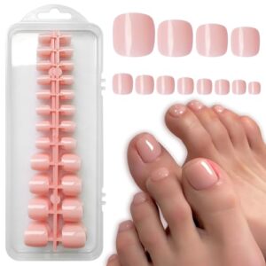 100 Piece Neutral Acrylic Nail Tips Set, Full Cover, Medium Size