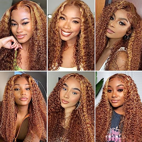 Ombre Curly Human Hair Wig - Image 2