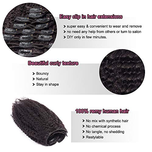 Outre Premium Blend 4C Corkscrew Afro Clip-In Hair Extensions 10 Pieces - Image 3