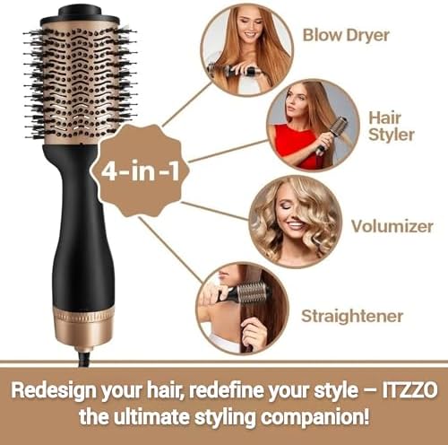 Oval Hair Brush Dryer: 2-in-1 styling tool & dryer. - Image 3
