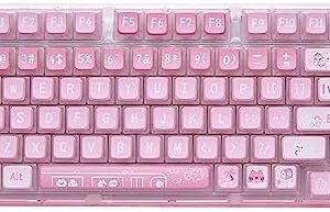 Medium Size Pink and White Acrylic Nail Set