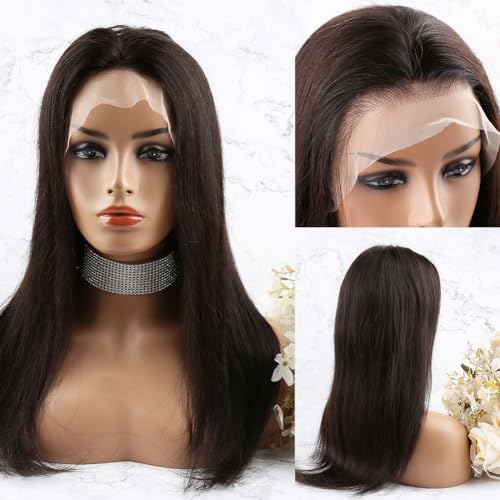 18-Inch Premium Russian Human Hair Wig Natural Look Various Color Options - Image 3
