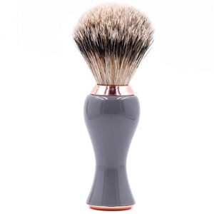 Premium Silvertip Badger Shaving Brush, Ergonomic Handle, Soft Bristles for Smooth Shave