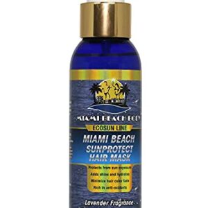 Protects hair from UV rays with filter in spray.