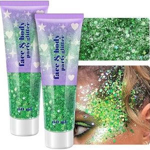 Purple eyeshadow for Halloween makeup look.