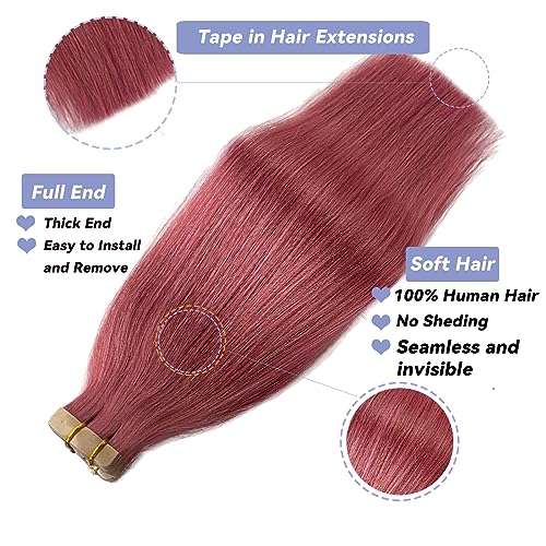 Rainbow Human Hair Extensions Vibrant Colorful 18 Inch Long - Image 2