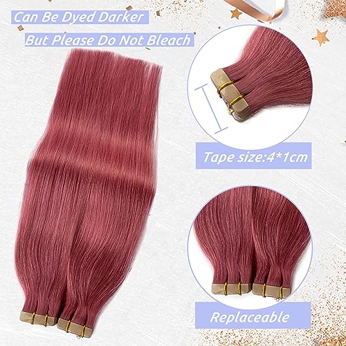 Rainbow Human Hair Extensions Vibrant Colorful 18 Inch Long - Image 5