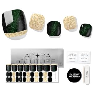 Easy Apply 14-Day Wear Semi-Cured Gel Nail Stickers with Mirror Shine Finish