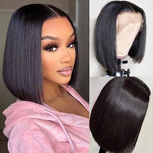 ?Short Bob Lace Front Human Hair Wig?