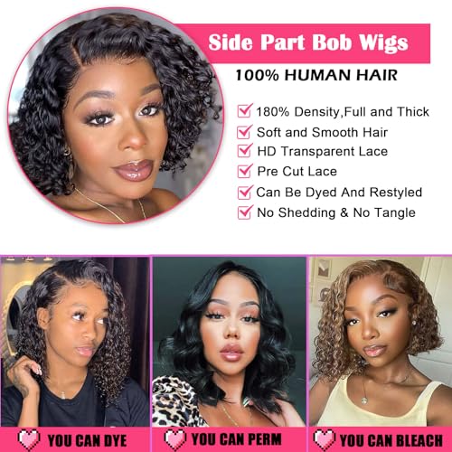 Short Curly 100% Human Hair Wig for Women Natural Look Comfortable Fit Easy Style - Image 2