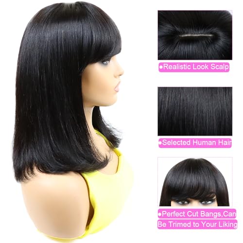 Short Human Hair Bob Wig - Image 3