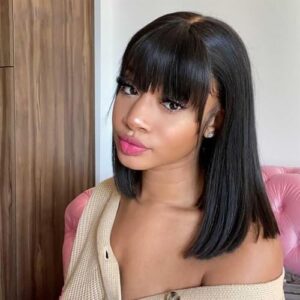 Short Human Hair Bob Wig