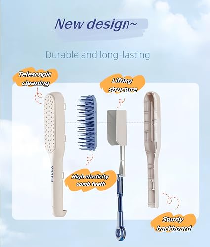 Effortless Styling Lightweight Hair Brush for Tangle-Free Hair Detangling - Image 3