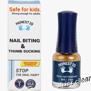 Stop thumb sucking with nail polish.