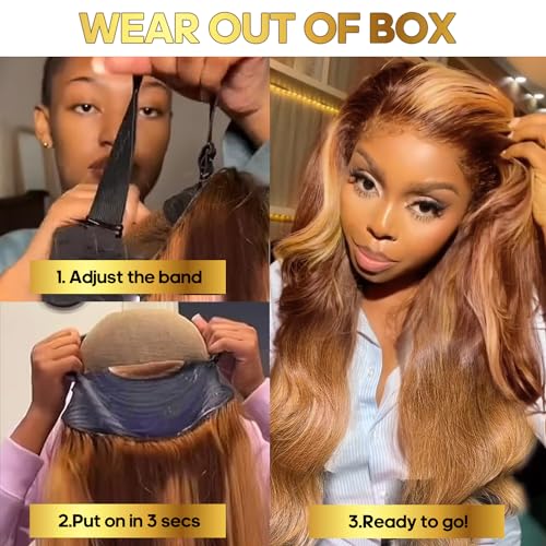 Unice 100% Real Human Hair Wig for Natural Look and Comfortable Fit, Medium Size - Image 3