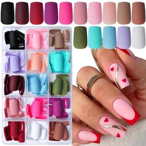 Vibrant Colored Acrylic Nail Designs