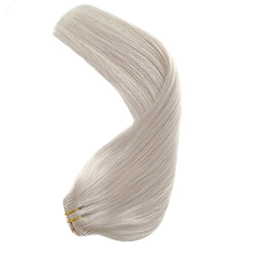 White Clip In Human Hair Extension - Image 5
