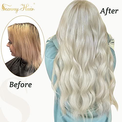 White human hair extension ? white color - Image 4