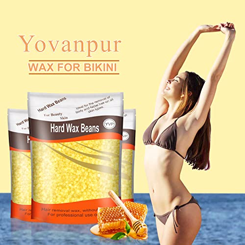 Sensitive Skin 1.3lb Hard Wax Beads with 20 Wax Sticks Hair Removal Kit - Image 7