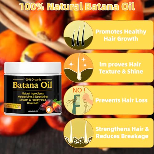 100% Natural Organic Batana Oil Cream for Hair Growth and Loss Prevention 4 oz - Image 3