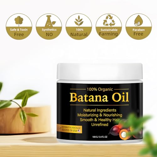 100% Natural Organic Batana Oil Cream for Hair Growth and Loss Prevention 4 oz - Image 4