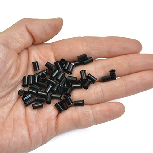 1000 Pcs 3.4 mm Micro Link Ring Copper Tubes Beads Locks for I-Tip Human Hair Extensions (Black+Dark Brown+Brown+Dark Blonde+Blonde) - Image 4