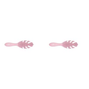 Wet Brush Go Green Hair Detangler Brush, Pink - Detangling Hair Brush - Ultra-Soft IntelliFlex Bristles Glide Through Tangles & Gently Loosens Knots While Minimizing Pain, Split Ends & Breakage