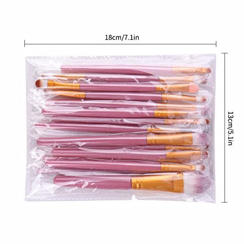 15-Piece Premium Synthetic Makeup Brush Kit for Foundation, Blush, Eyeshadow - Image 2