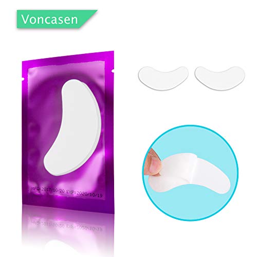 150 Pack Purple Under Eye Gel Patches for Eyelash Extensions - 0.5 oz - Image 2