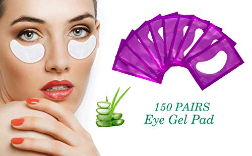 150 Pack Purple Under Eye Gel Patches for Eyelash Extensions - 0.5 oz - Image 3