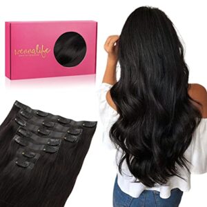 18-Inch Clip-In Hair Extensions with Self-Adhesive Eyelashes for Easy Application