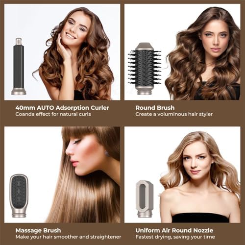 2-in-1 Curling Iron and Blow Dryer, Adjustable Heat, 1 Inch Barrel - Image 6