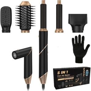 2-in-1 Curling Iron and Blow Dryer, Adjustable Heat, 1 Inch Barrel
