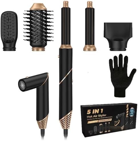 2-in-1 Curling Iron and Blow Dryer, Adjustable Heat, 1 Inch Barrel