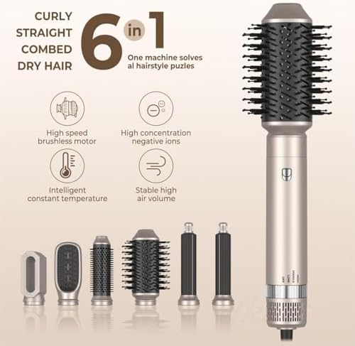 2-in-1 Curling Iron and Blow Dryer, Adjustable Heat, 1 Inch Barrel - Image 2