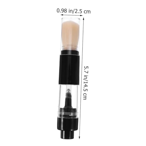 2 Pcs Portable Press-Type Makeup Brush Set for Women - Loose Powder and Foundation Application - Image 7