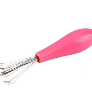 Gentle White Fuzz Hair Brush for Daily Care - Easy Cleaning, Standard Size