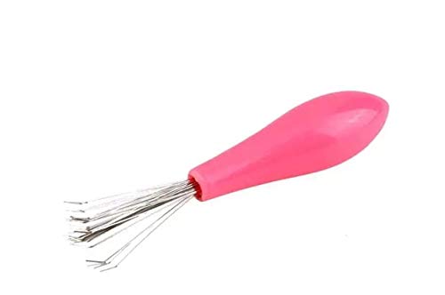 Gentle White Fuzz Hair Brush for Daily Care - Easy Cleaning, Standard Size