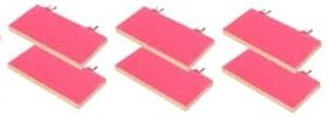 10 Pcs Pet Rest Station Parrot Cage Perch Bird for Hamsters Wood Toy Square Guinea Pig Stand Decor Parakeet Toys for Cage Bird Bed Wooden Pink Hamster Cage