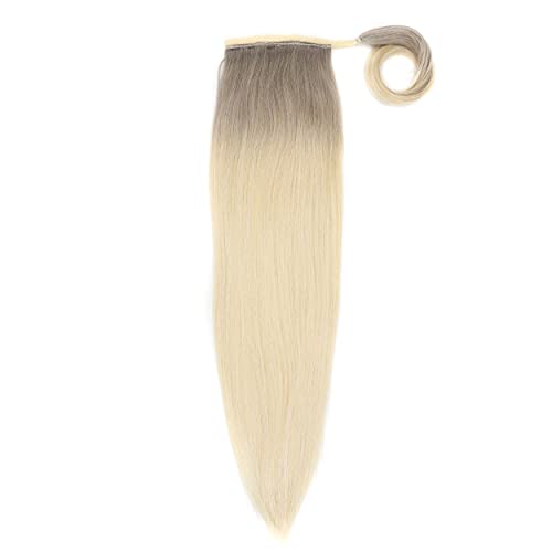 20 Inch Natural Brown Real Human Hair Ponytail Extension, Clip-in - Image 7